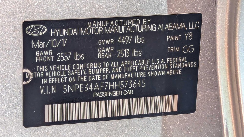 Hyundai Sonata 2017 Keyless Entry Module - Used, Theft-Locking