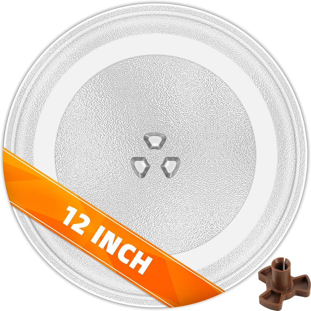 12" Microwave Replacement Turntables, Microwave Glass Plate Compatible with Repl