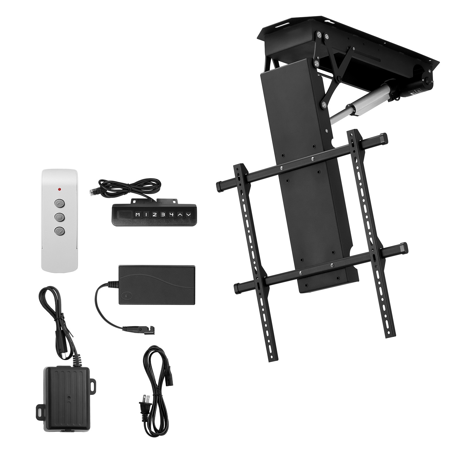 VEVOR Motorized Ceiling TV Mount Electric Flip Down Bracket for 32-70 in Screen