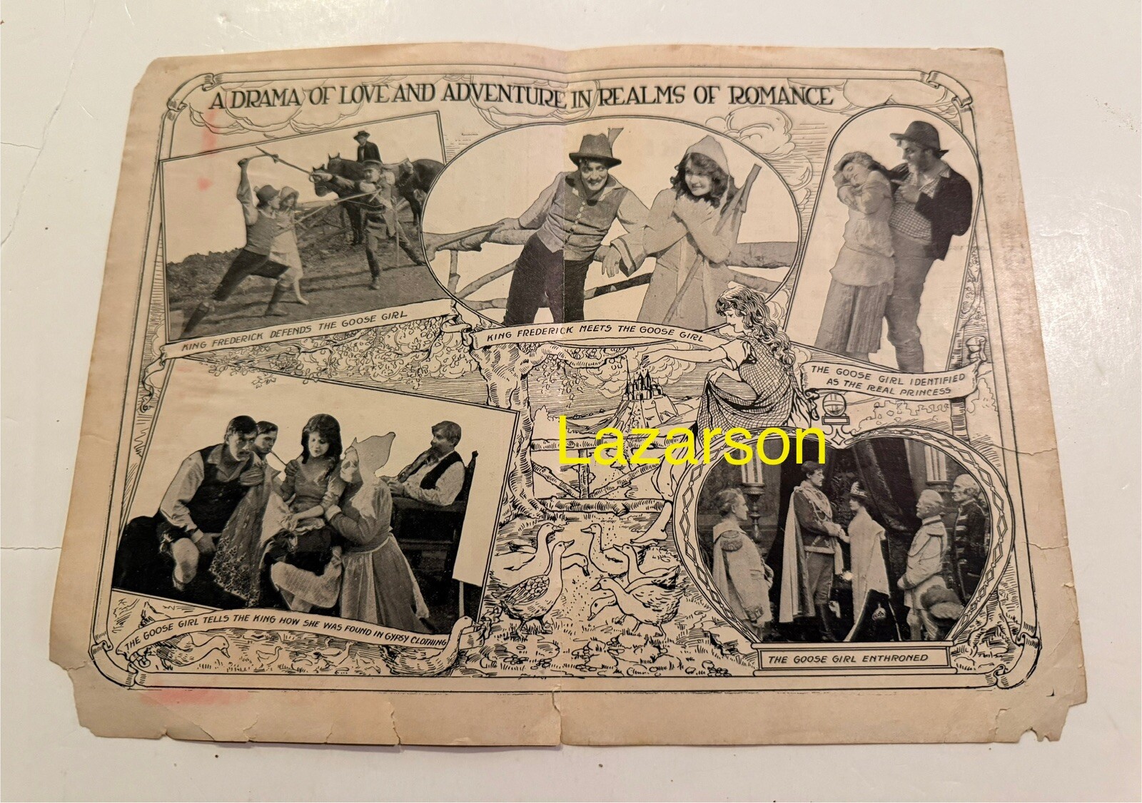 MARGUERITE CLARK ORIGINAL GOOSE GIRL HERALD 1915