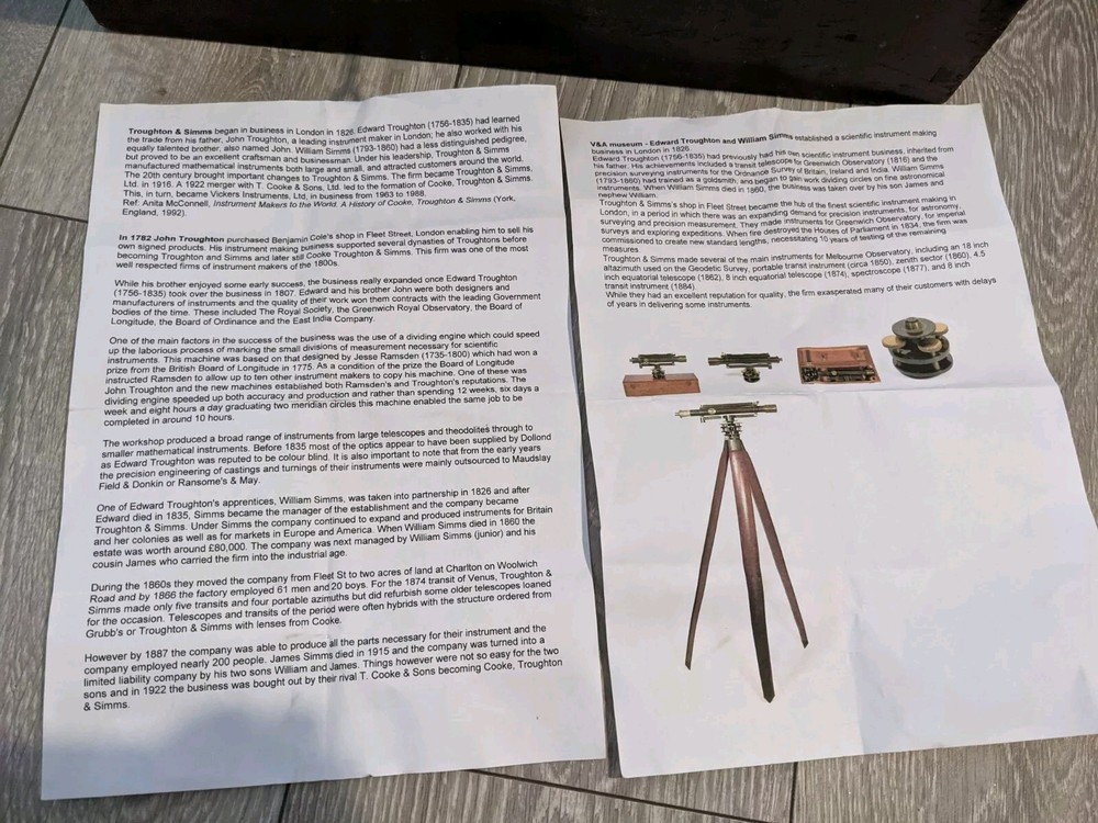 theodolite Broughton Simms