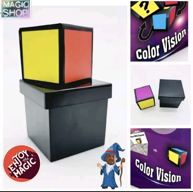 Magic Tricks Color Vision Cube Prediction Gimmick Beginner Trick
