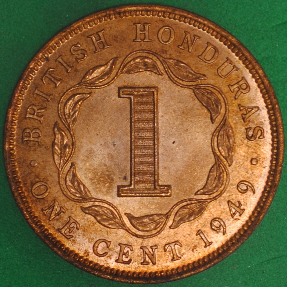 1949 British Honduras Cent UNC