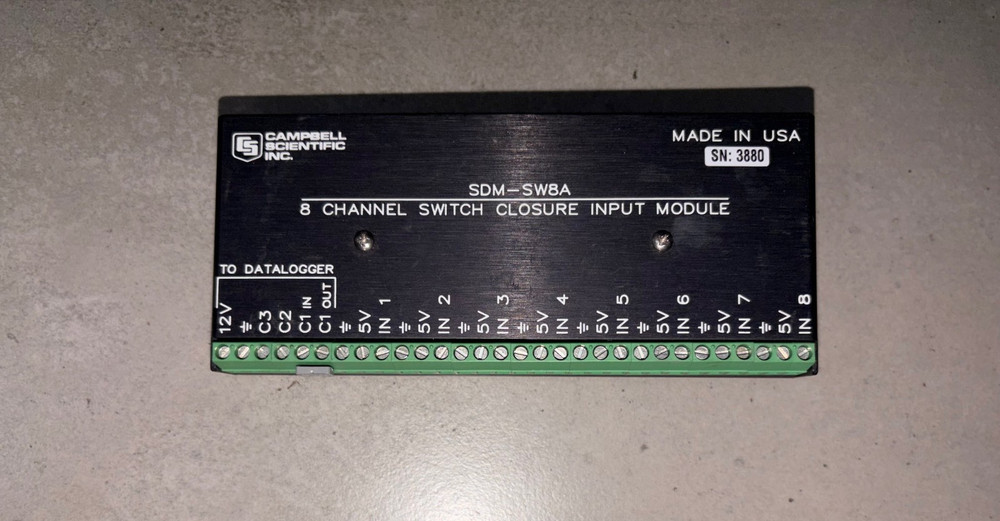 Campbell Scientific SDM-SW8A 8-channel  Switch Closure input  Module