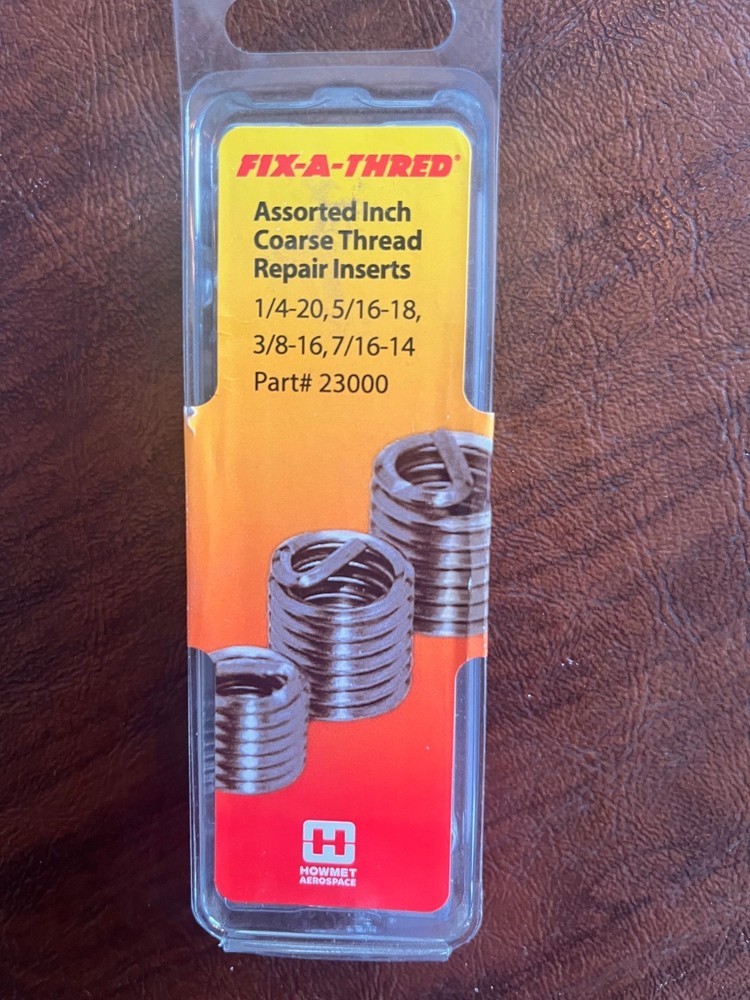 ASSORTMENT FIX A THRED REPAIR INSERTS 5 PACKAGES