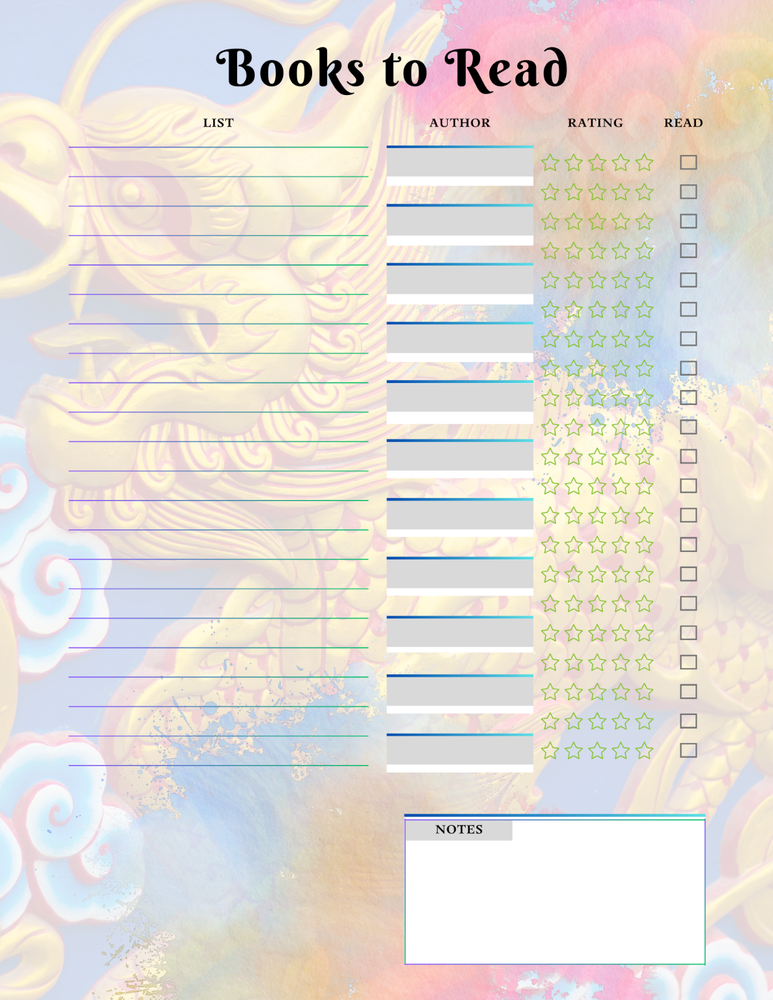 Mythological Creatures Planner & Grateful Themed Journal