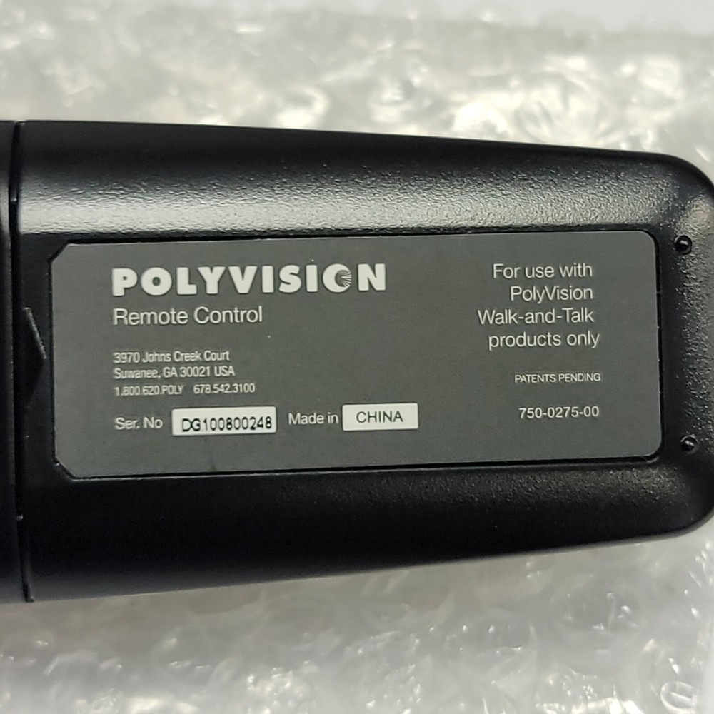 NEW ORIGINAL - PolyVision Walk-and-Talk Interactive Panel Remote Control