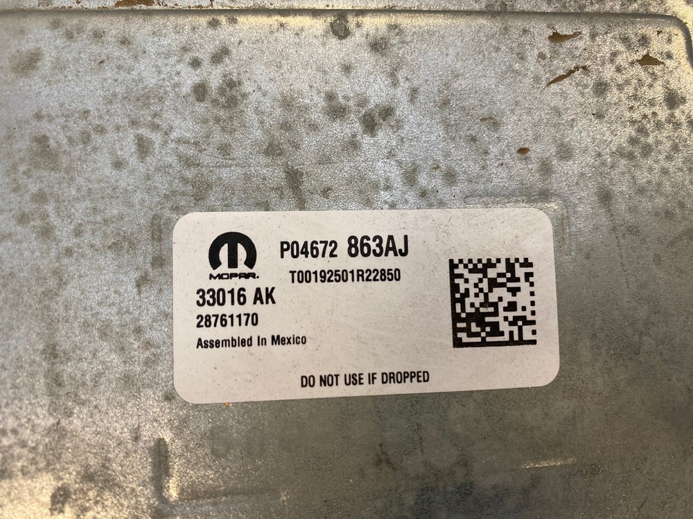 2022 - 2023 JEEP WAGONEER ADAS ADVANCED DRIVER ASSISTANCE CONTROL MODULE