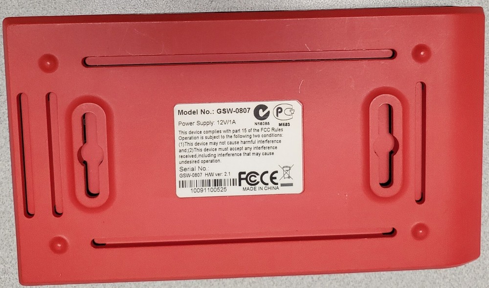 LevelOne GSW-0807 8 Port Gigabit Switch