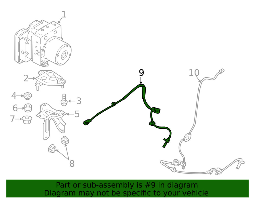 Genuine Mazda ABS Sensor DGJ1-43-70X