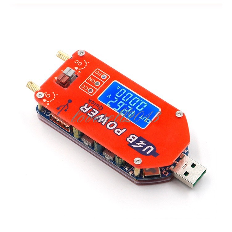 USB LCD Display Adjustable Step UP Down Power Supply Module 15W Converter Module