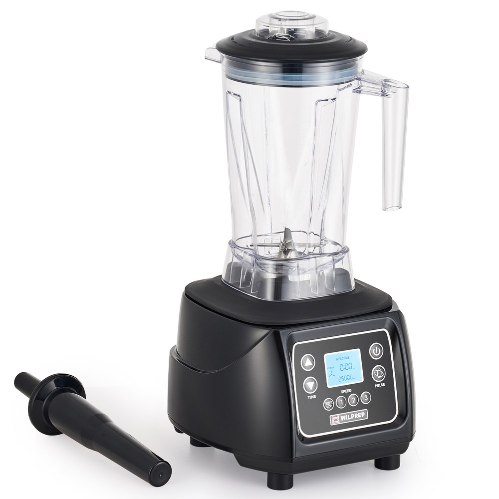 WILPREP Commercial Blender 3.5hp Touchpad Timer Adjustable Speed 64oz Tritan-Jar