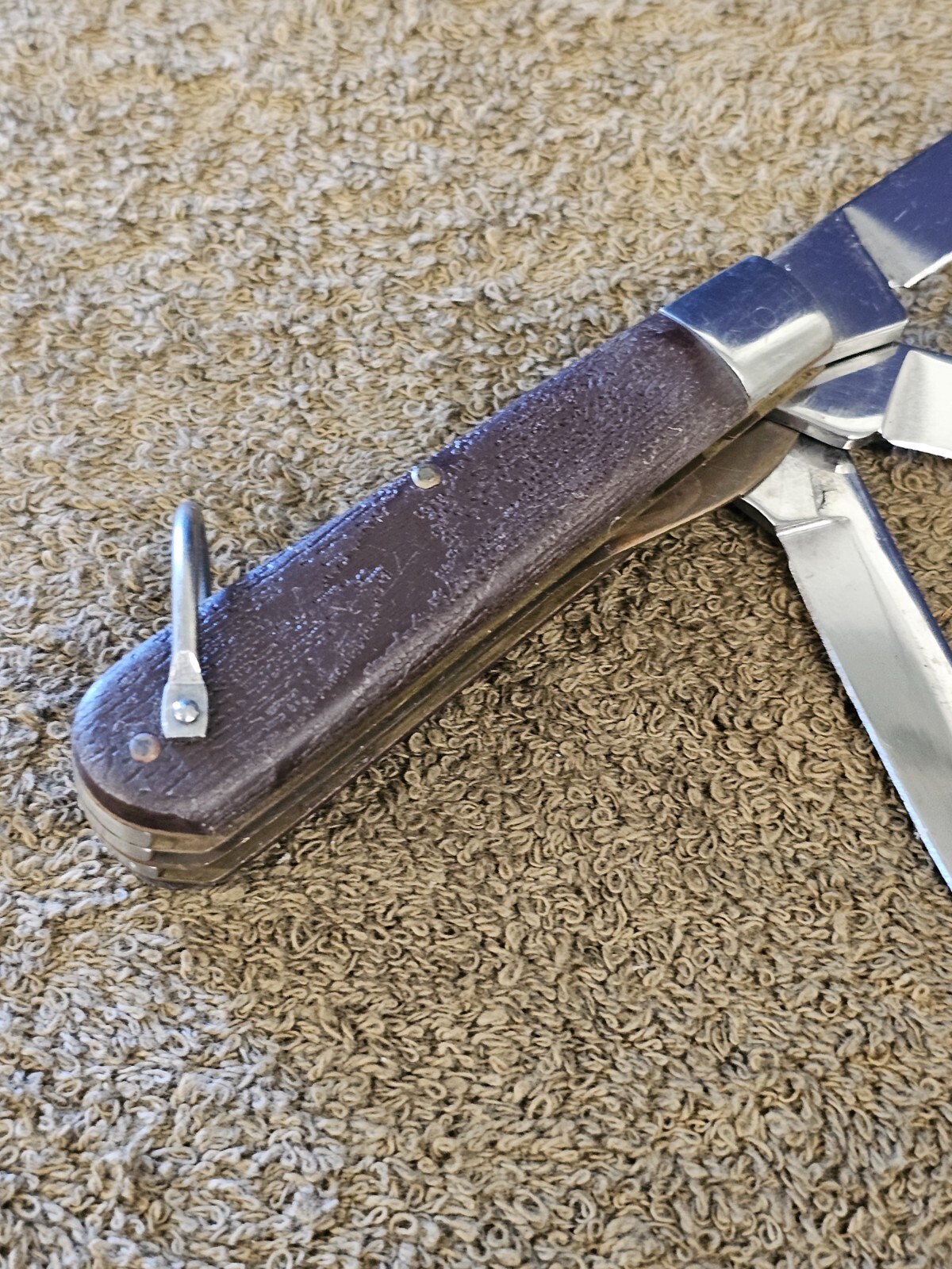 Klein Tool Electrician Folding Pocket Knife 3 Blade KK LL USA Chicago