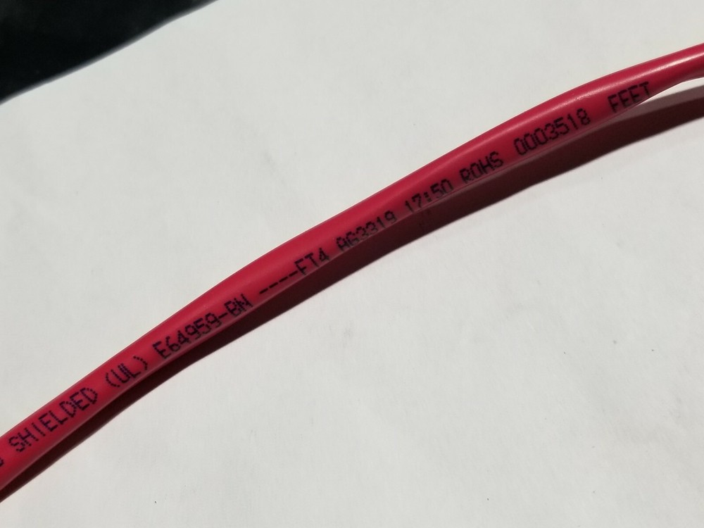 Belden 5200FL 16/2C Stranded Beldfoil Shielded Fire Alarm Cable Riser Red /100ft