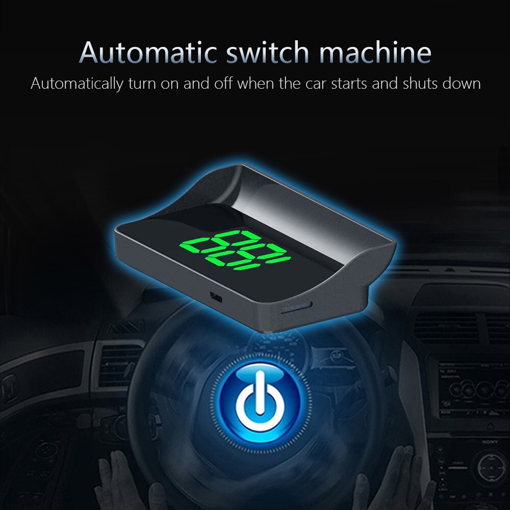 Car Head Up Display Digital Speedometer Windshield Projector KM/H