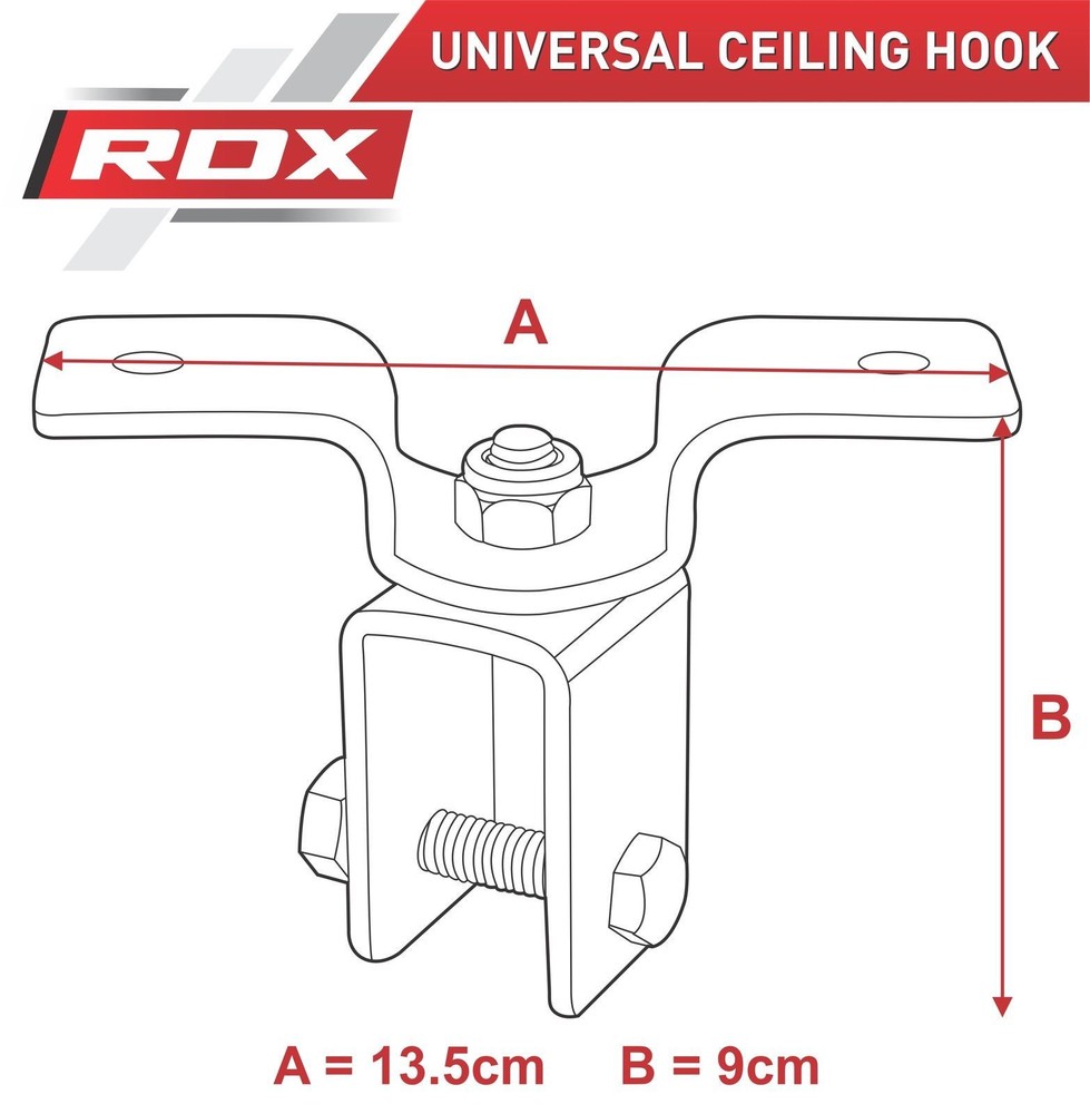 RDX Punch Bag Universal Ceiling Hook Wall Bracket Boxing Hanger Stand Black CA