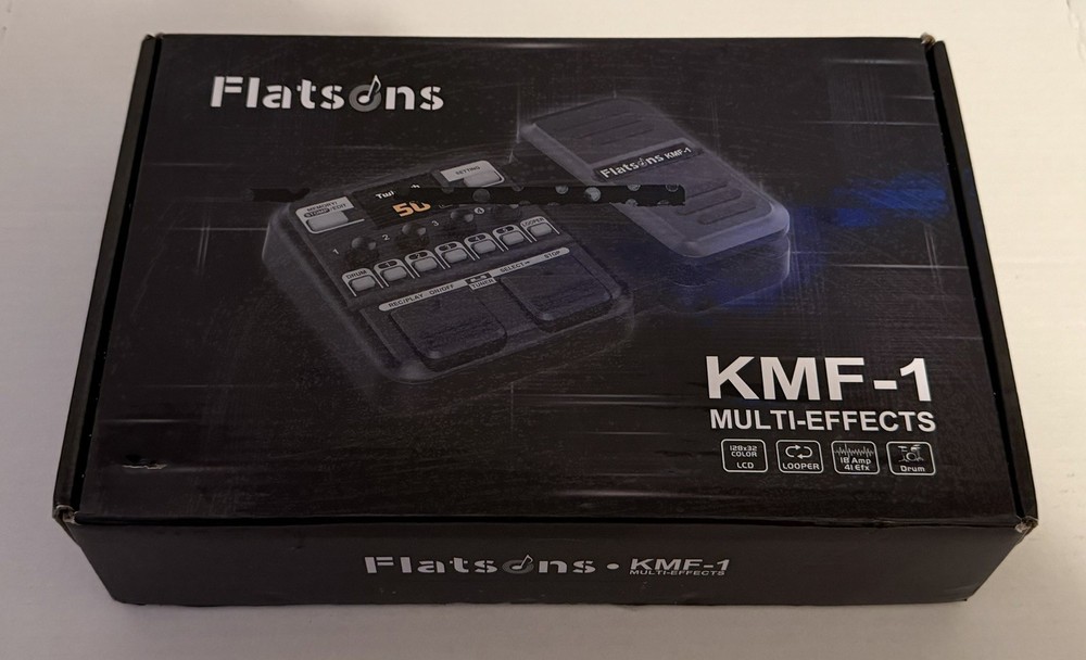 Flatsons KMF-1 Multi-Effects Processor For Electric Guitar - Black