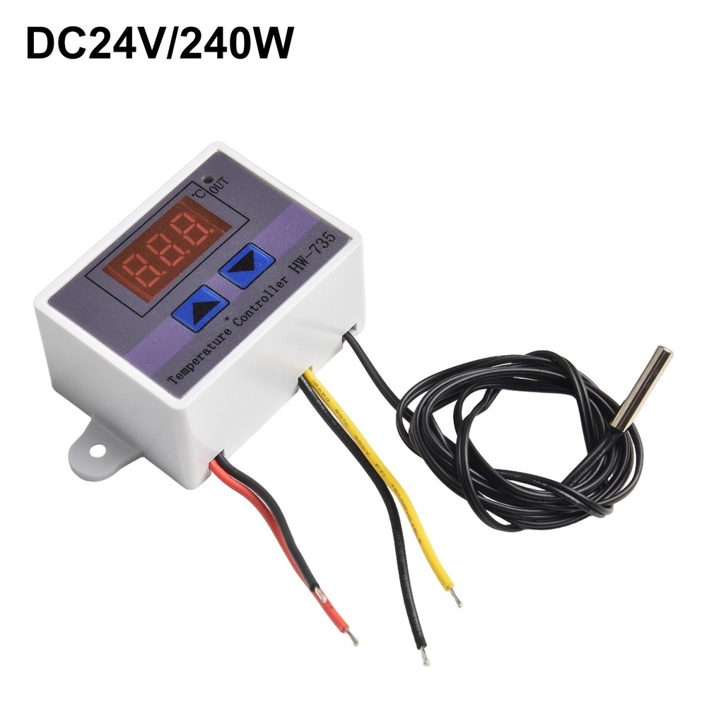 LED Temperature Controller Thermostat Switch Thermometer 12/24/220V