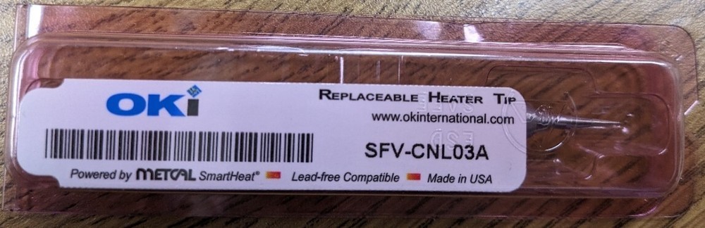 OKI METCAL SFV-CNL03A Replaceable Soldering Heater Tip  Lead-free