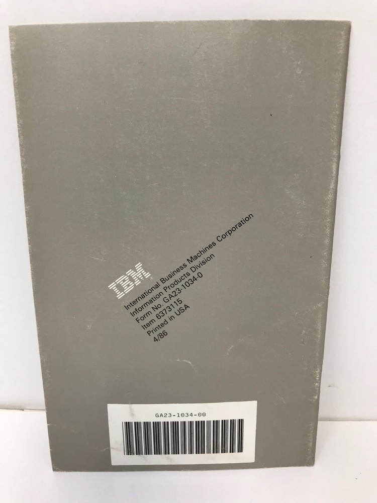 IBM 6373115 SHEETFEED OPTION QUIETWRITER I & II PRINTERS WHEELPRINTER E MANUAL