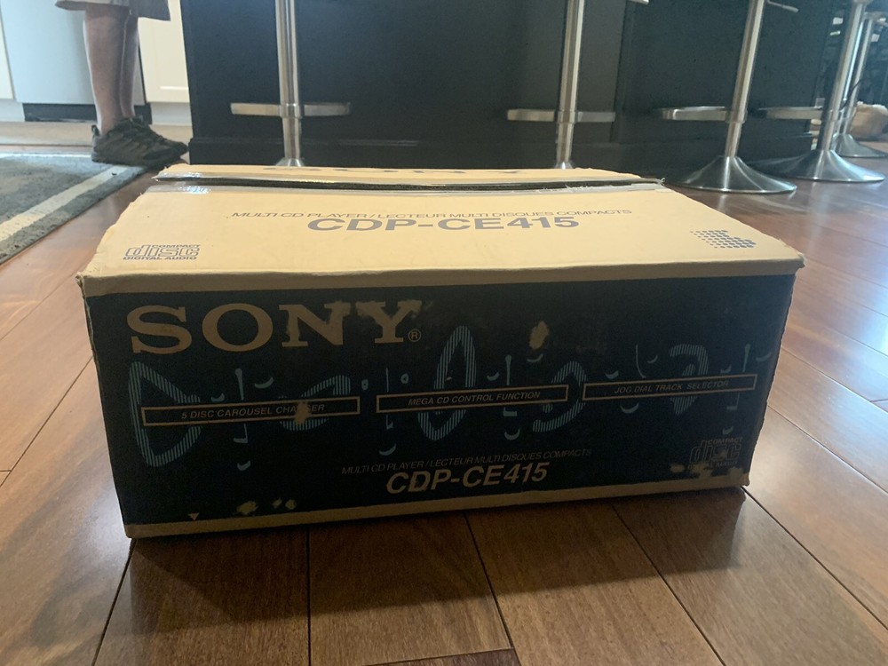 Sony CDP-CE415 Storage CD Control 5 Disc Changer Player W/remote & Cords In Box