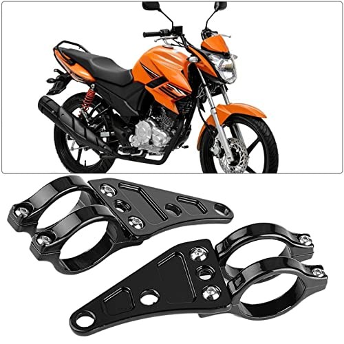 2pcs Fork Headlight Mounting Bracket Clamps Aluminium Adjustable Universal