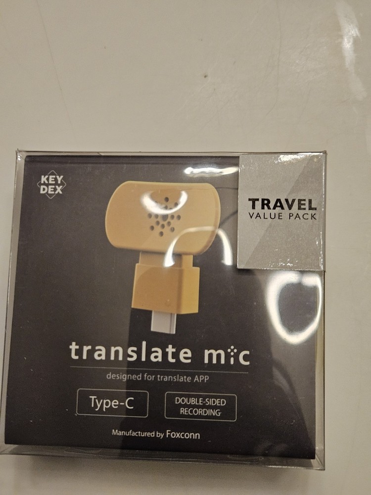 New Translate Mic. Designed For Translate App.  Type C Double Sided Recording