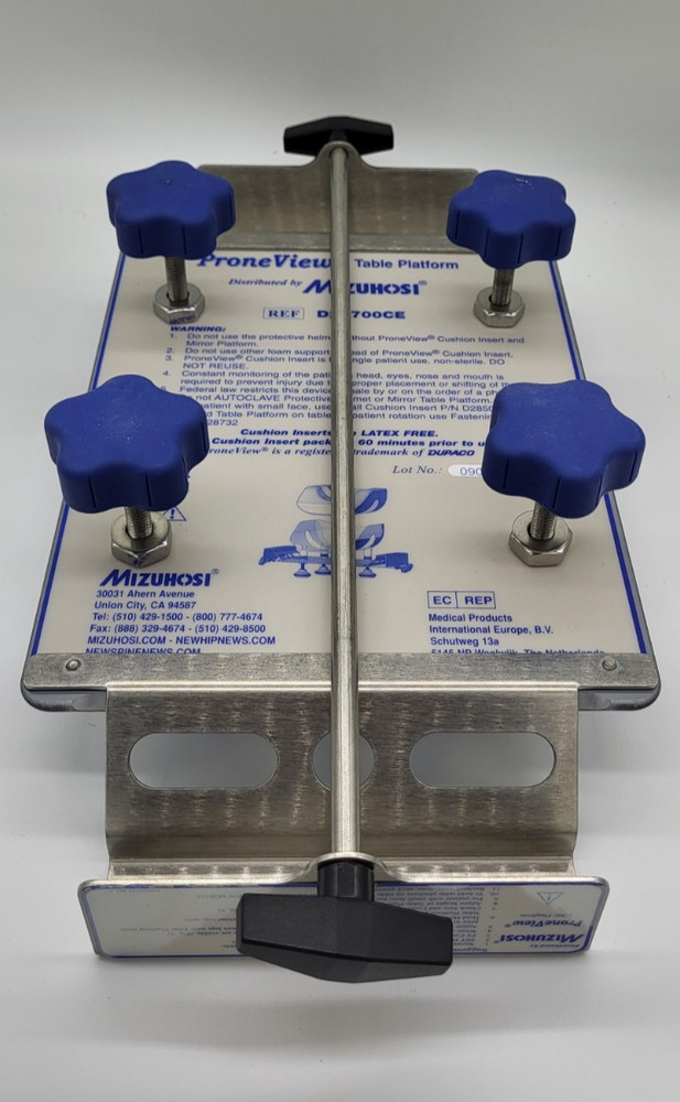 Mizuho OSI ProneView Table Platform and Helmet
