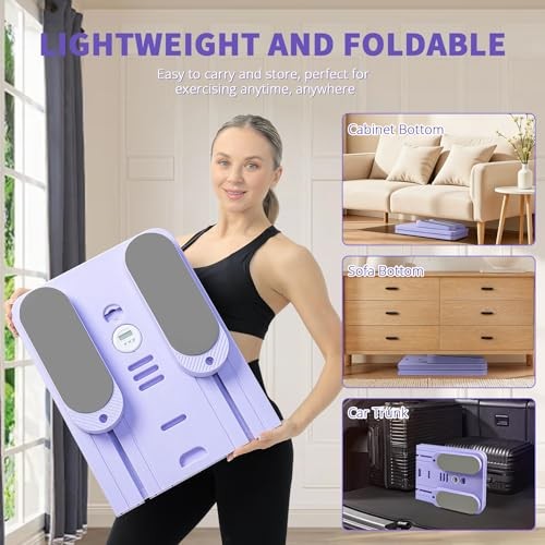 Pilates Board - Pilates Reformer Set, Multi-Purpose Foldable Pilates Purple