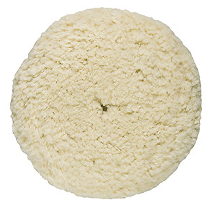Presta 810176 Rotary Wool Buffing Pad - White Heavy Cut