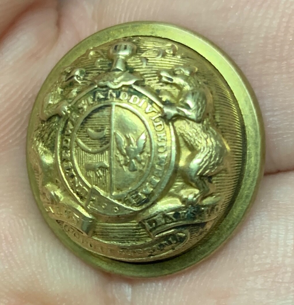 Missouri Militia Civil War Coat Button