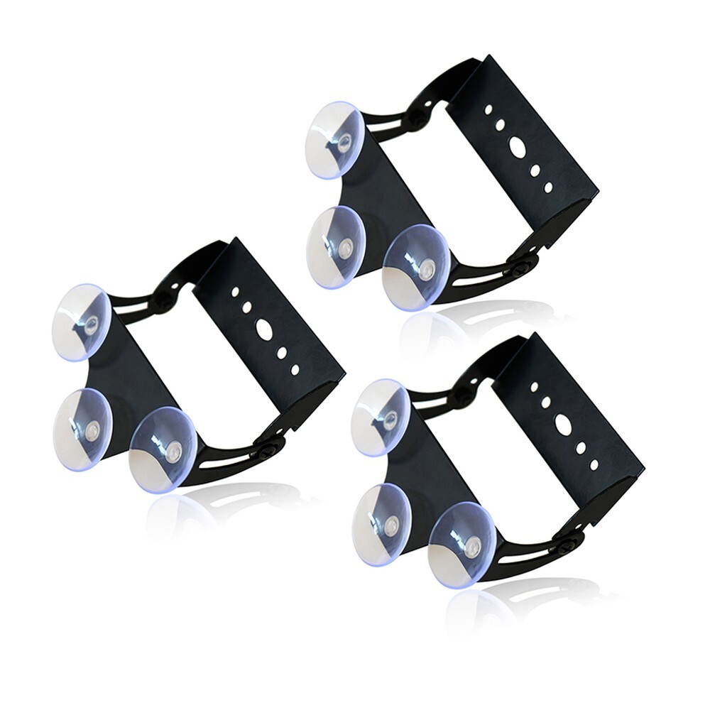 Adjustable Mount Bracket w/ Suction Cups For LED Emergency Strobe Light Bar
