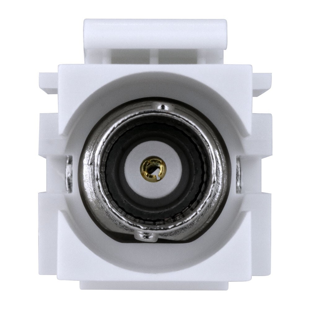 Construct Pro BNC-Female Keystone Jack-Pass Through (White)