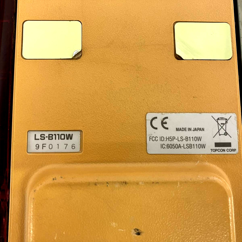 Topcon Laser Receiver Model LS-B110W + RD-100W USED