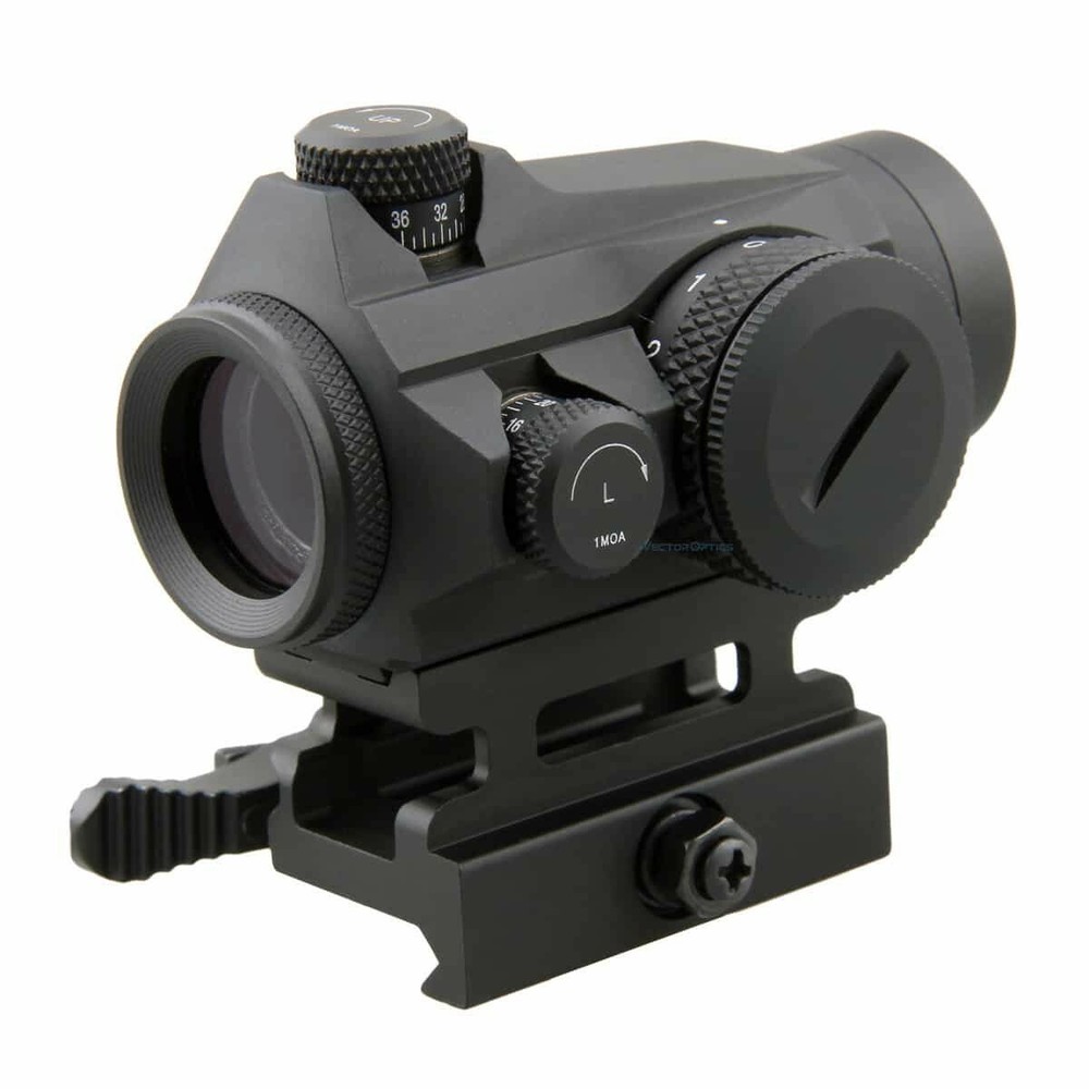 Vector Optics 1x22 Micro Red Dot Sight w/ QD Riser Mount & Low Profile Base g2