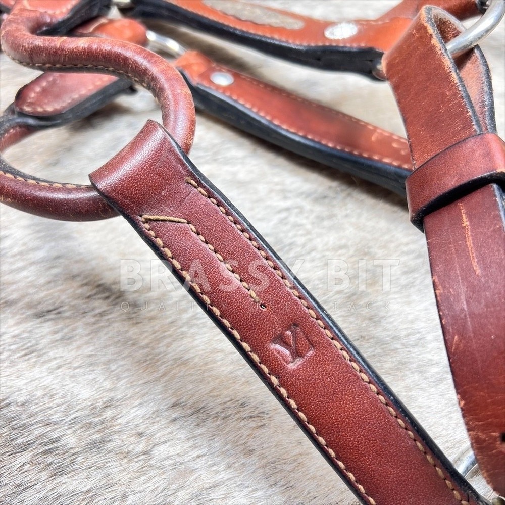 Large Yearling Vintage Silver Show Halter