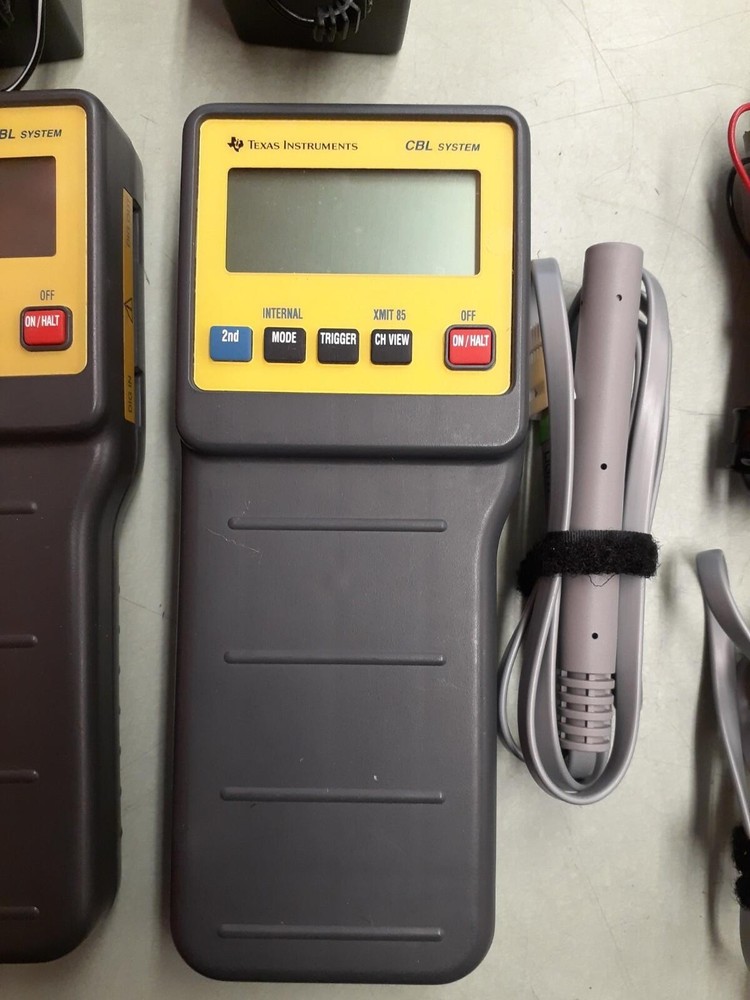 (2) Texas Instruments CBL System Laboratory Data Collector + Adapters