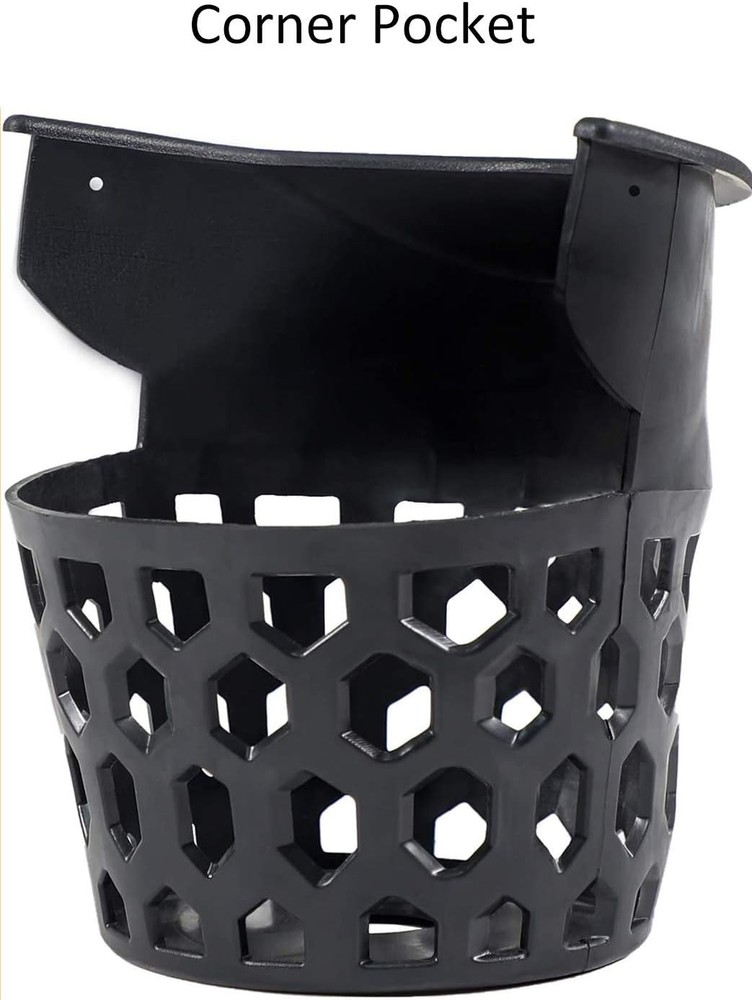 Set of 6 Billiard Pool Table Pockets Durable Plastic Web Replacement Pockets