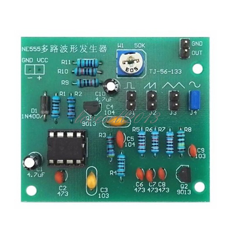 Multi-Channel NE555 Waveform Generator Module Sine Triangle Square Wave DIY Kits