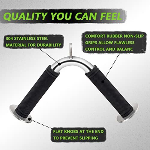 V Handle Row V Shaped Pulldown Bar Cable Machine Attachment Set