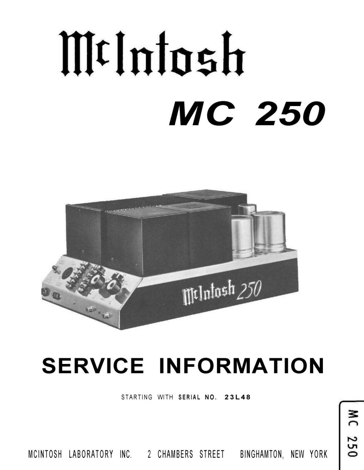 + 350 McIntosh Owners Manuals, Service, & Brochures (on a Flash Drive or a CD)