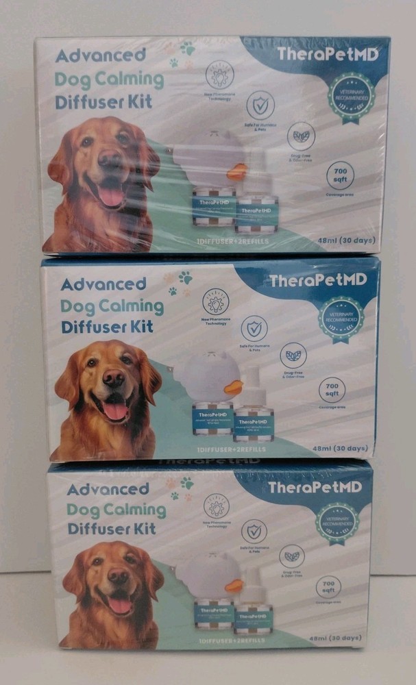 (3) TheraPetMD Advanced Dog Calming Diffuser Kit (1 Diffuser + 2 Refills)