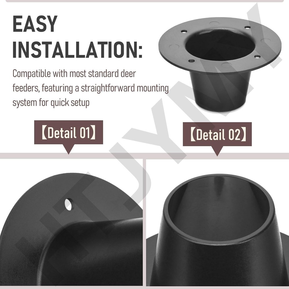 2" Drop Funnel Deer Feeder Versatile Funnel Deer Feeder Adopt Durable
