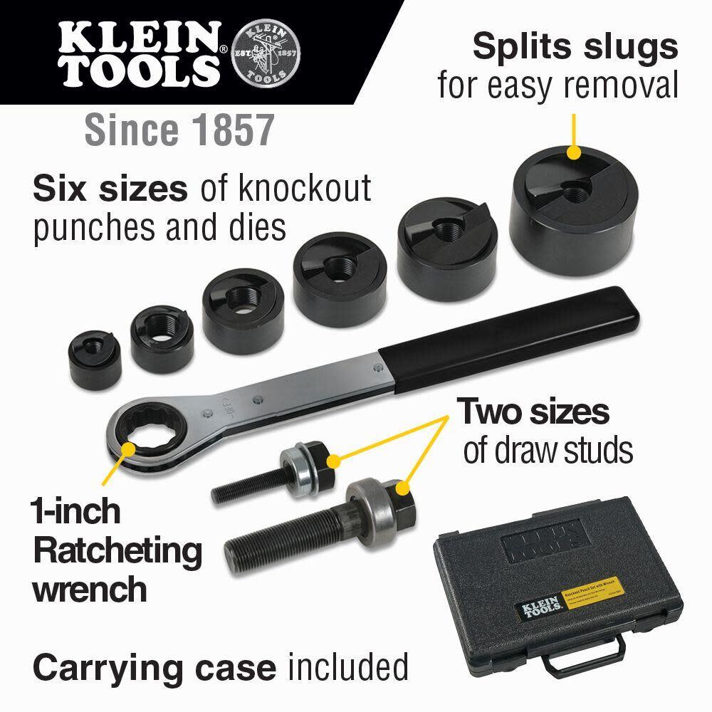 Klein Tools Knockout Punch Set With Wrench