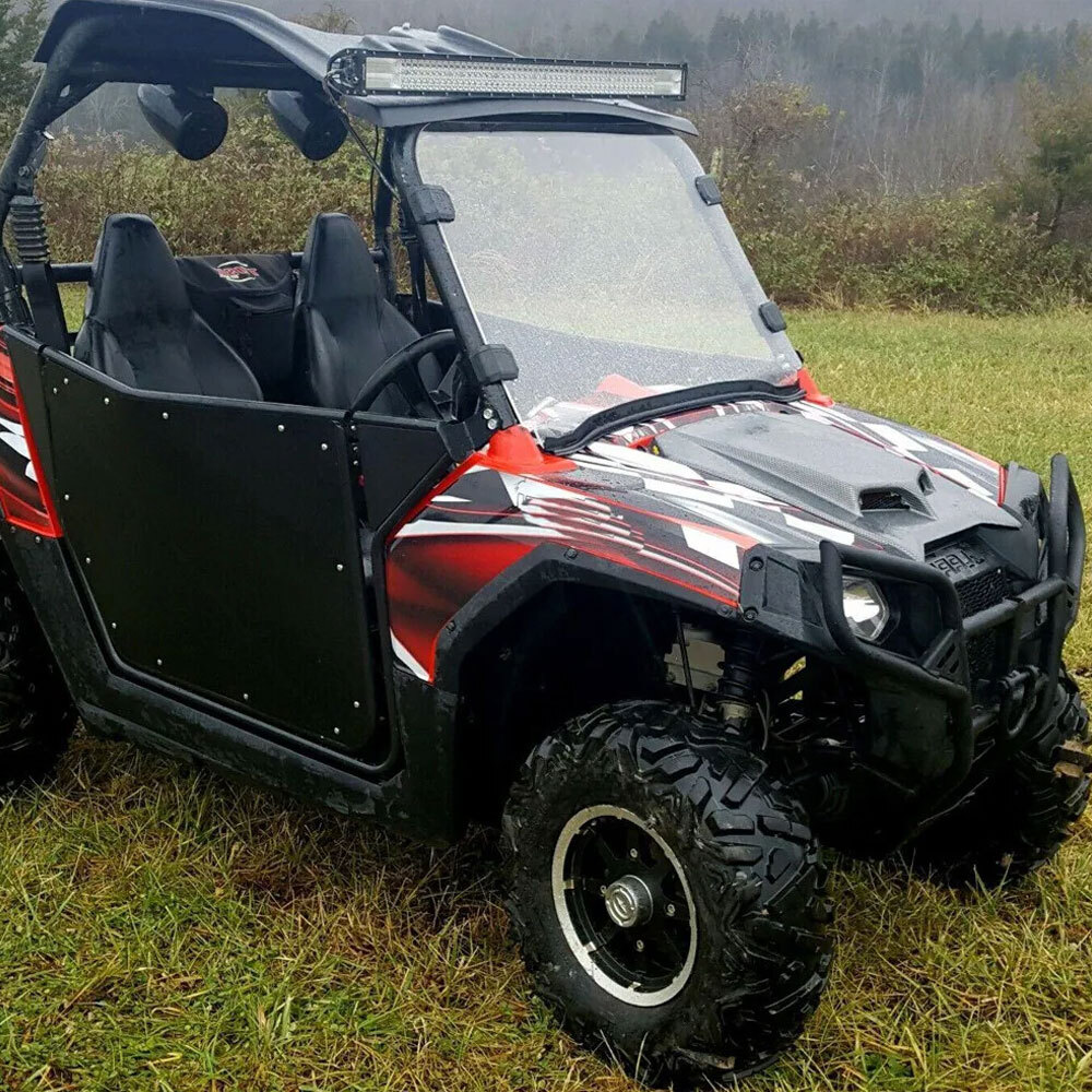 Scratch-Resistant UTV Front Full Windshield For Polaris XP 900 XP 4 900 2011-14