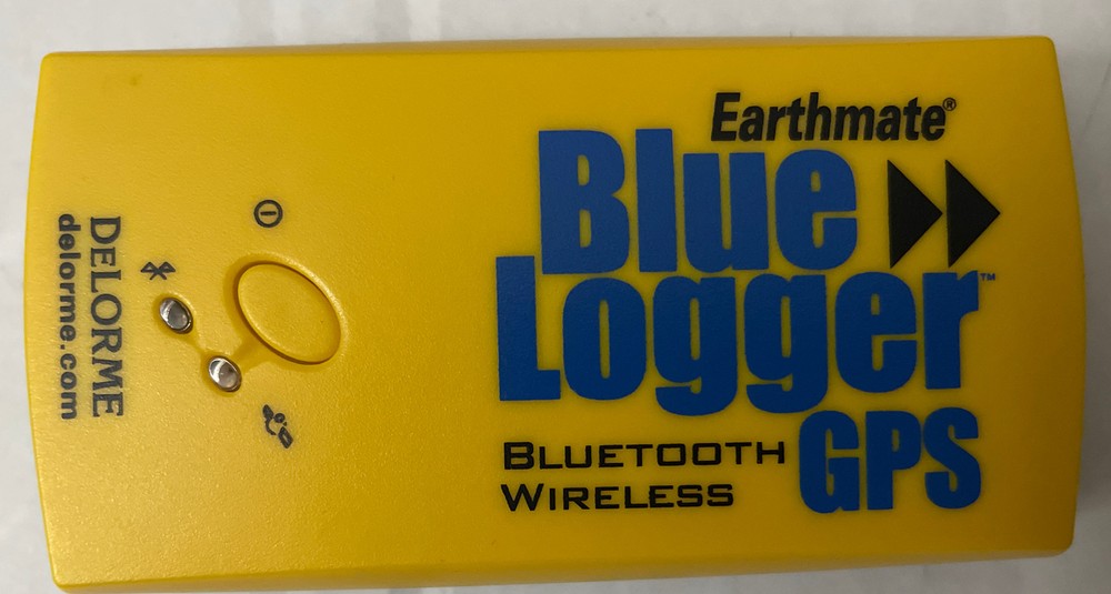 Earthmate Blue logger gps Untested No Charger