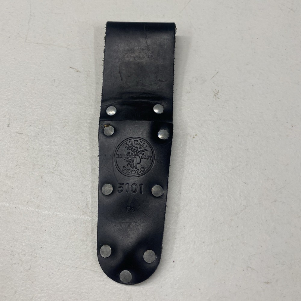 KLEIN TOOLS 5101 Black, Tool Sheath, Leather F4