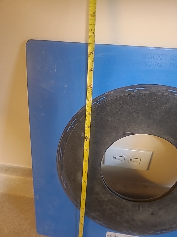 QUICKFLASH P-800 Fits 8"solid Pipes Or 9" Single Wall Sheet Metal Duct