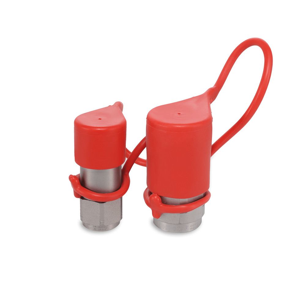 1/4″ Flat Face Hydraulic Quick Couplers Set - 1/4″ NPT Thread