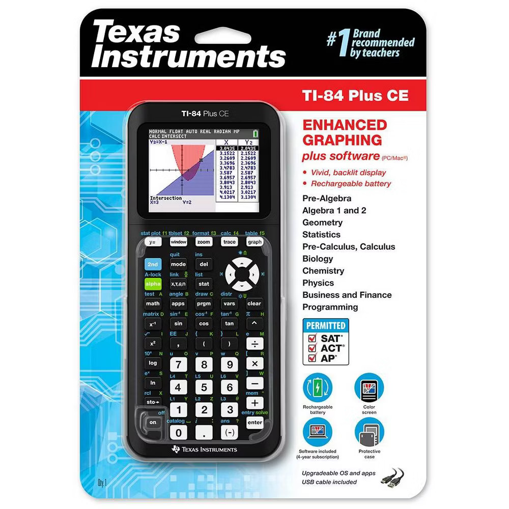 Texas Instruments 84 Plus CE Graphing Calculator